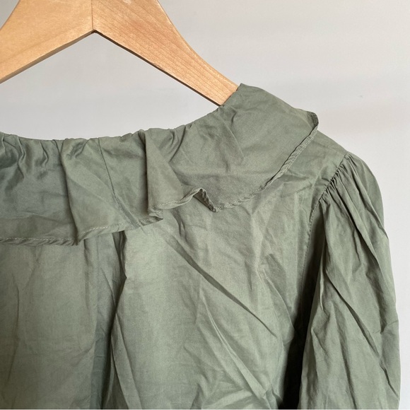 $207 New Green Velvet by Graham & Spencer “Cinthia” Cotton Blouse Sz Small - Picture 9 of 13